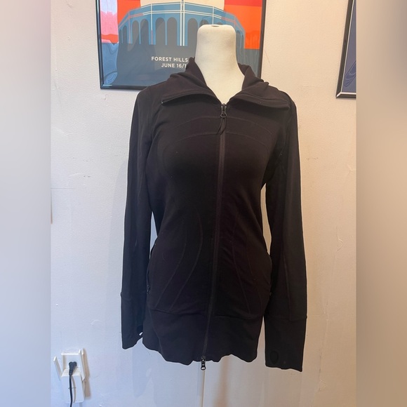 Lululemon Black Scuba Jacket Size 6 - Picture 1 of 3